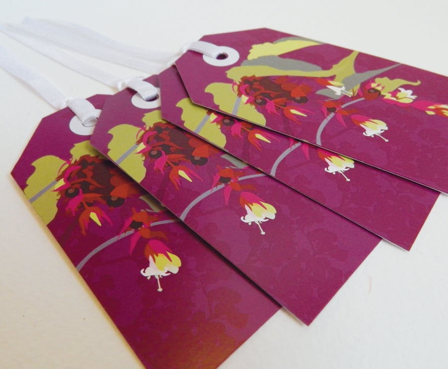 Pheasant Berry Gift Tags
