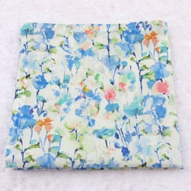 Liberty Lawn handkerchief, floral, cotton lawn handkerchief