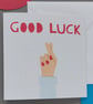 Good Luck card with crossed fingers - Image 5