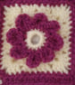 Granny Square Crochet Dolls Blanket And Pillow Set Cream And Pink - Image 4