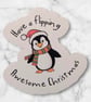 Penguin Sticker Christmas Cute Funny Quote Die Cut Illustrated Sticker  - Image 2