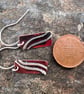 Copper and Silver Shoreline  Earrings - Image 3