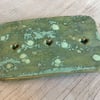 Heart soap dish crocodile green