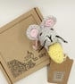 Crochet Mouse with Cheesy Gift - Alternative to a Greetings Card  - Image 3