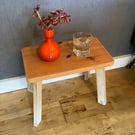 Solid Pine Wood Rustic Stool Seat or Table