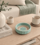 Handmade Cotton Macramé Cord & Sisal Basket - Natural Fibre Trinket Bowl
