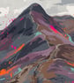 A3 Framed (choice of colours) Cat Bells Lake District Art Print - Image 2