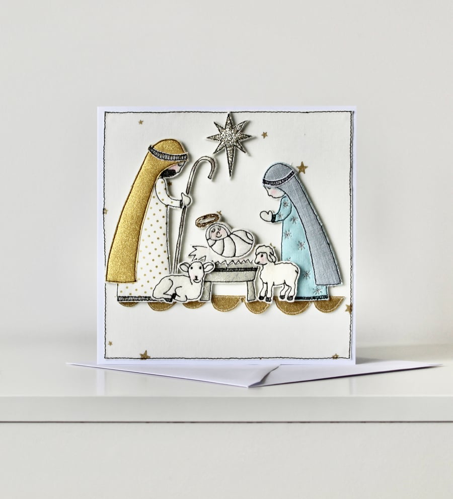Special Order for Lynda - 'Nativity' - Handmade Blank Card