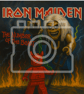 LEGO-Inspired Iron Maiden – The Number of the Beast 5x5" Print (Mounted for 9x9" - Image 1