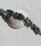 Green Moss Agate Crystal Gemstone Beaded Bracelet "Spring Dew" - Image 5