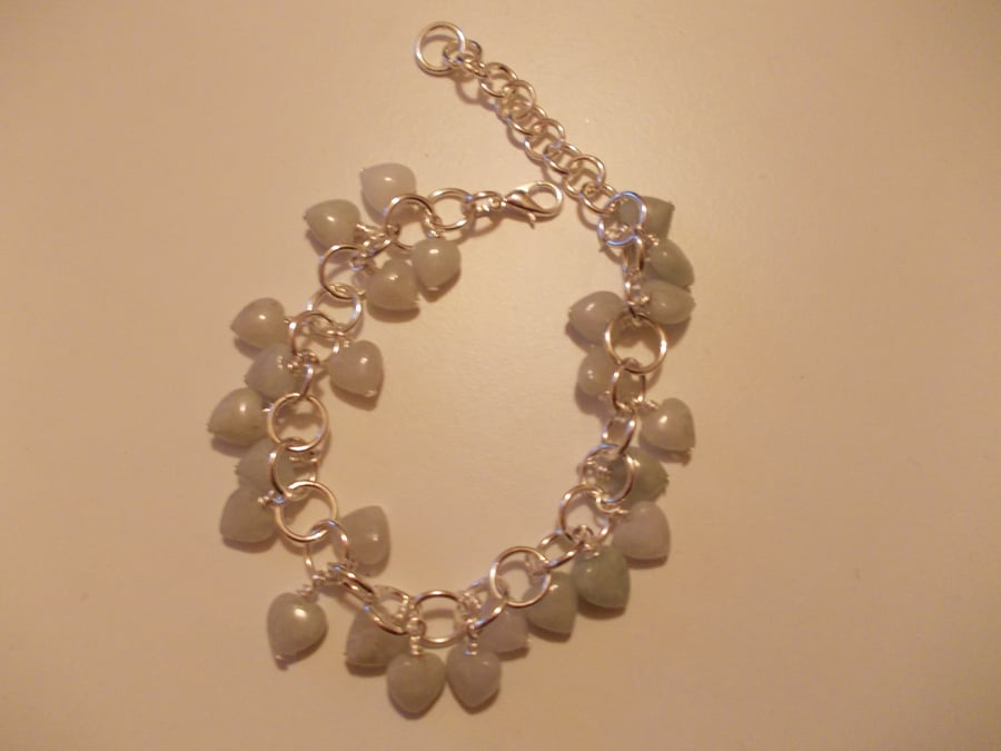 Heart chainmaille bracelet