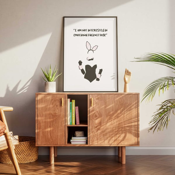 Emotional F-wittage Print - Funny Bridget Jones Quote