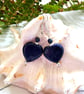 Lapis Lazuli Hearts Sterling Silver Earrings - Image 1