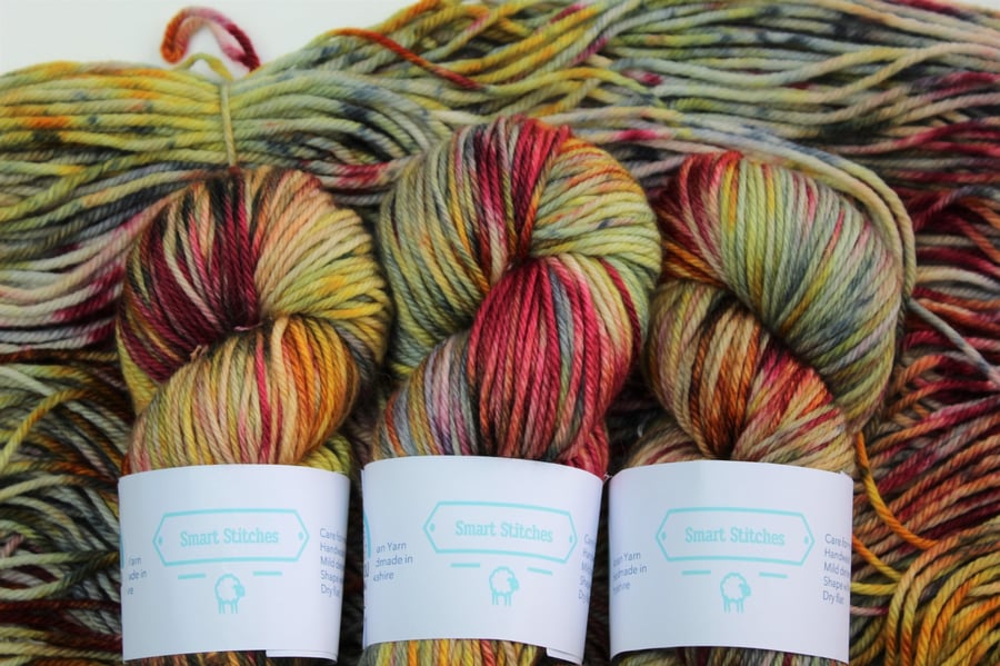 Summers End Hand Dyed Merino Wool Yarn