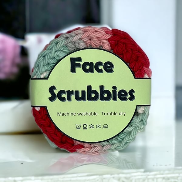 Reusable Crocheted Face Scrubbies