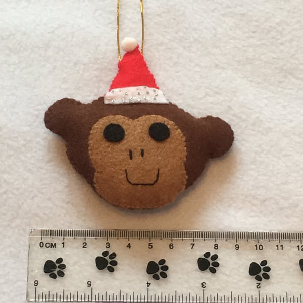 MONKEY - Hanging Christmas Decoration - Ornament