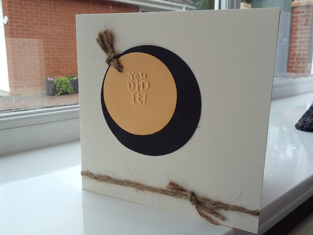 You did it, congratulations card