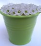 Lily of the Valley bucket of flowers decoration. - Image 4