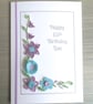 Personalised quilled 65th birthday card, handmade, any age, any name - Image 7