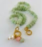 Pale green Aventurine necklace 