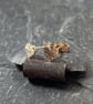 Tiny Gold heart stud earrings 9ct  - Image 2