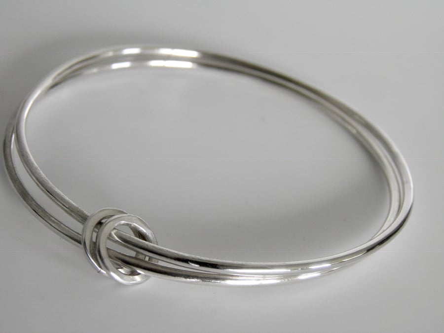 Sterling Silver Double Bangle Ring Design