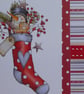 Snowman in a Stocking Christmas Card - A Very Merry Christmas - Image 2