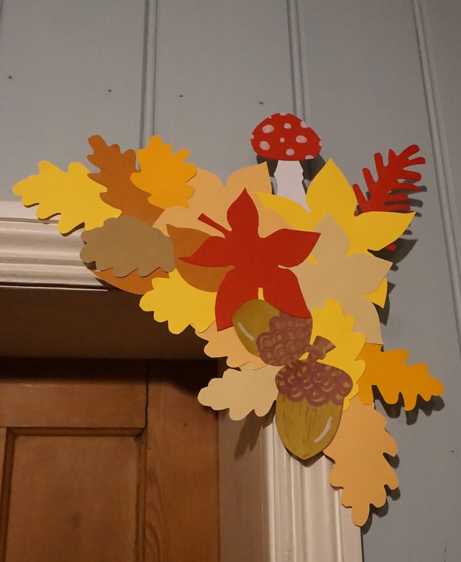 Hand made Halloween or Autumn corner decoration