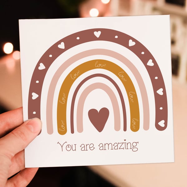 Congratulations or thank you card: You are amazing