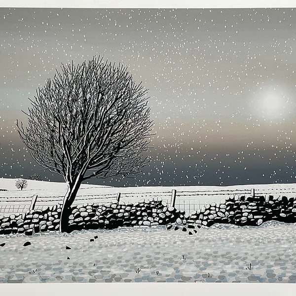 'Snow Tree' digital giclee print - perfectly imperfect