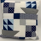 Boat Themed Patchwork Cushion