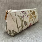 Pencil Case, Brush Case, Cosmetic Bag, Zipped Purse, Mothers Day Gift