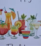 C4155   Cocktails Birthday Card - Image 4