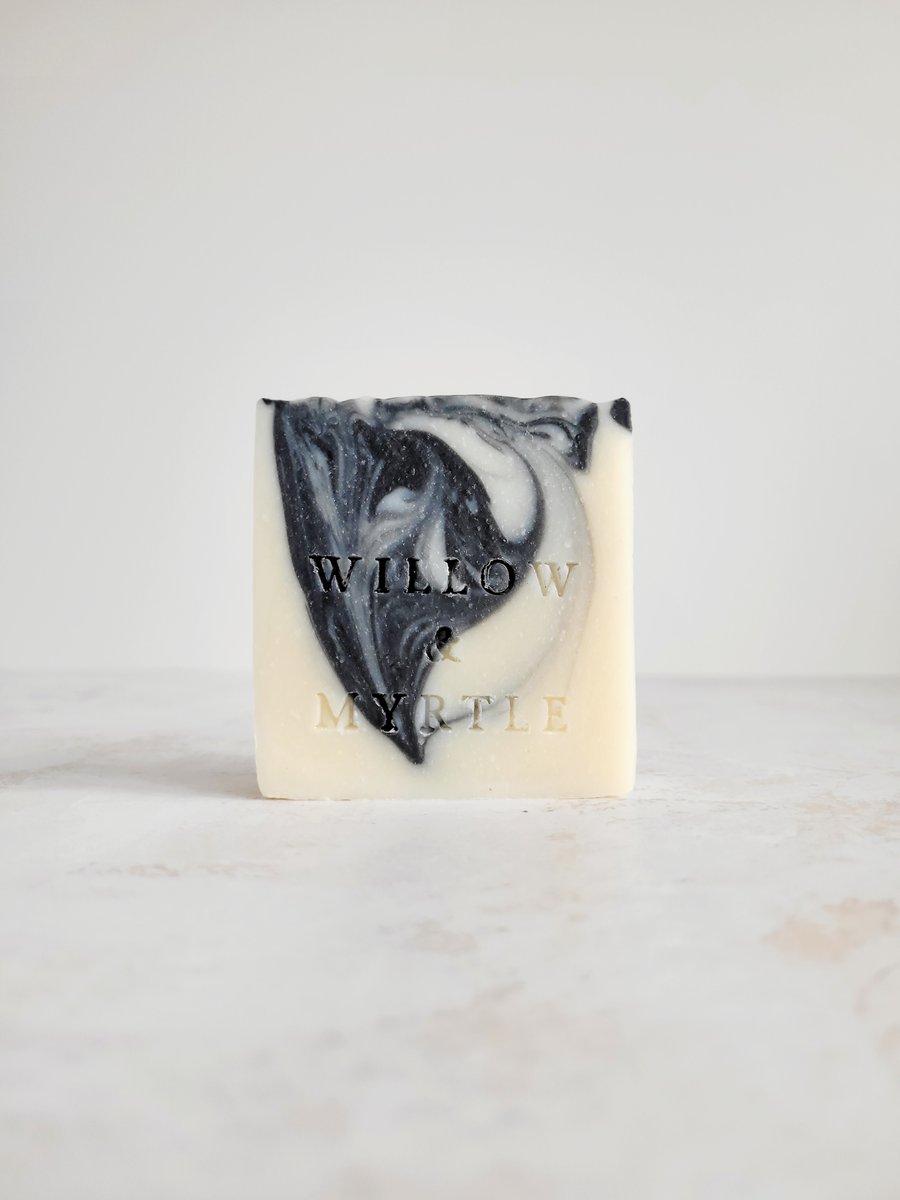 Eucalyptus & Mint Soap, Charcoal Soap, Vegan Botanical Handmade Natural Soap Bar