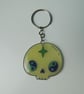 Yin Yang Mystic Skull  Shrink Plastic and Resin Keyring - Image 7