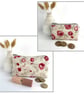 Coin Purse, Small Purse with Small Pink Roses Pattern - Image 8