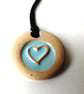 Baby Blue  Ceramic Necklace Light - Image 2