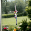 Handmade Fused Glass Suncatcher, Gift for her, Home Decor.