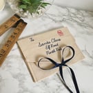 Letter to Father Christmas Santa embroidered fabric envelope Xmas gift list  