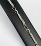 Infinity Symbol Sterling Silver Chainmaille  Bracelet - Image 9