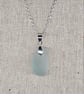 Sterling Silver Pale Aqua Sea Glass Necklace – Genuine Sea Glass Pendant - Image 4