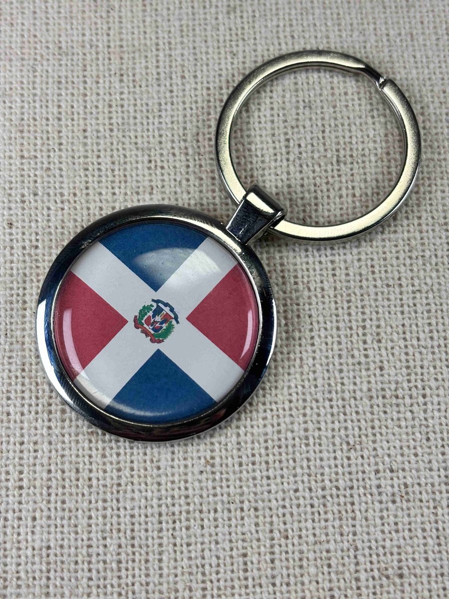 Dominican Republic Flag Keyring