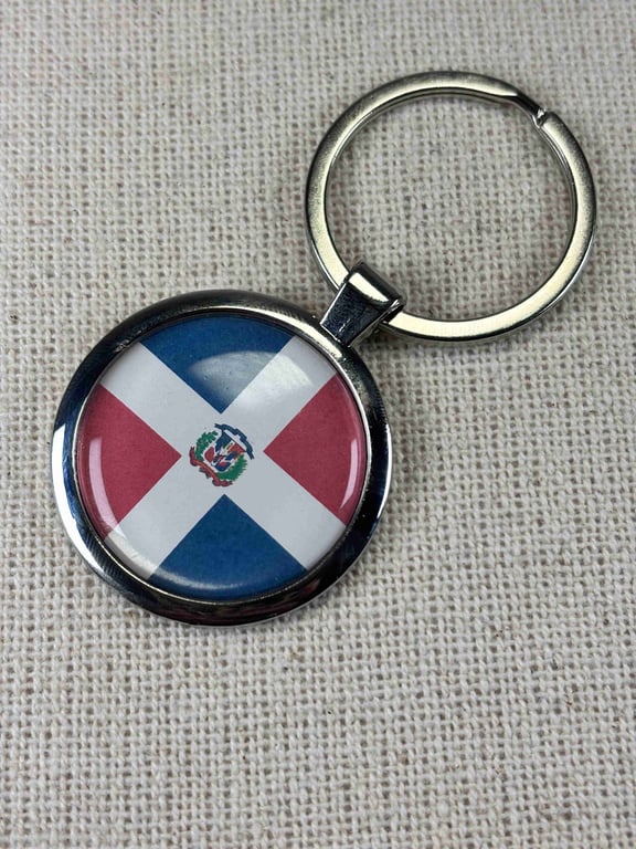 Dominican Republic Flag Keyring
