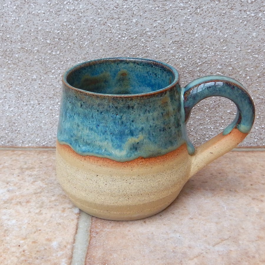 Coffee mug tea cup handthrown stoneware wheel thrown pottery ceramic handmade