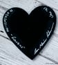 Raven Crow Gothic Moon - Hand Painted Magnetic Heart Art Fridge Magnet - Image 5