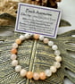 Peach Aventurine - Elasticated Bracelet  - Image 1