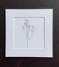 'Limonium' 8" x 8" Mounted Print