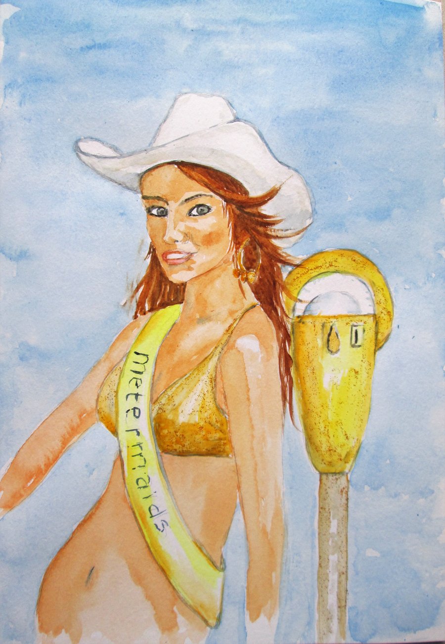 Meter Maids. Australia. Painting