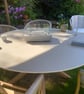 Handcrafted Concrete Tabletop Fire with Glass Surround – 14 x 8 Inch  - Image 5