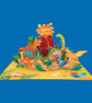 Dinosaur Pop Up Birthday Card – 3D Dinosaur Birthday Greeting Card for Children,